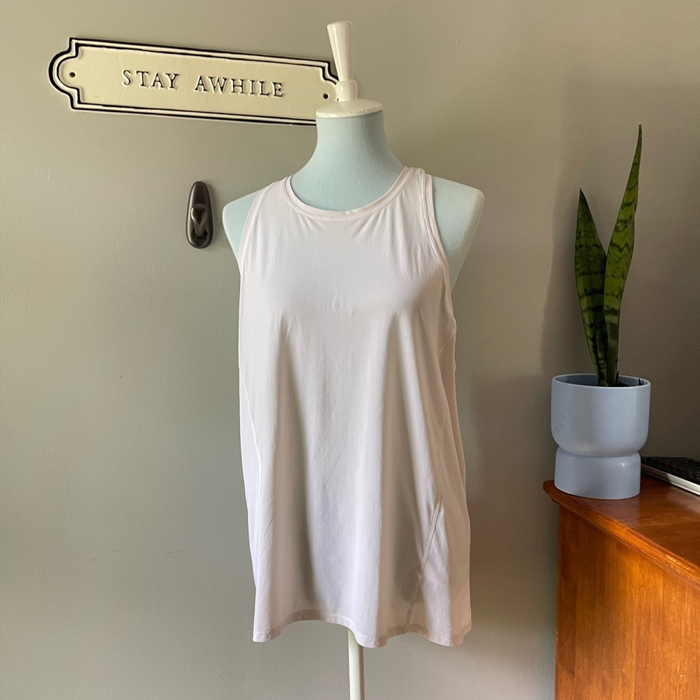 ATHLETA neutral racer back tank Athleisure large